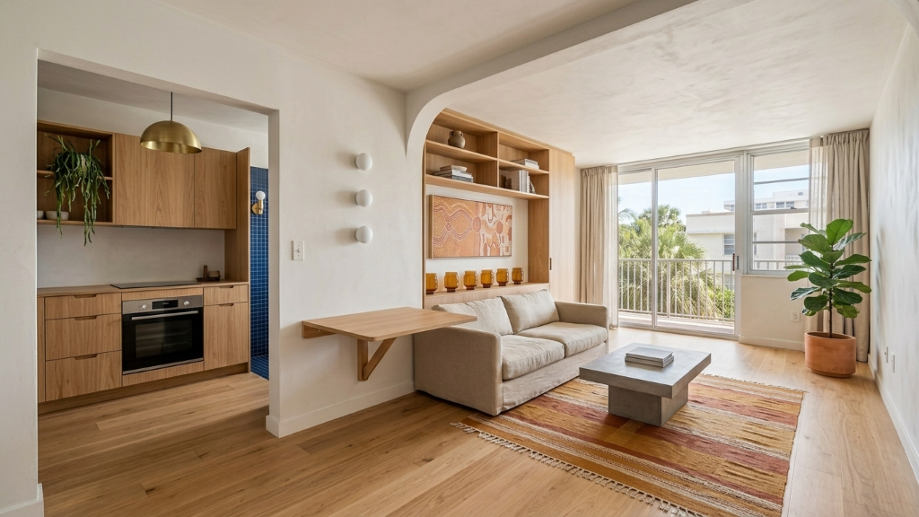 Studio apartment redesigned by Framehouse